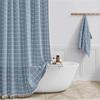 7.5cm Square Tassel Shower Curtain Home Bathroom Square Partition Curtains Waterproof Shower Curtains