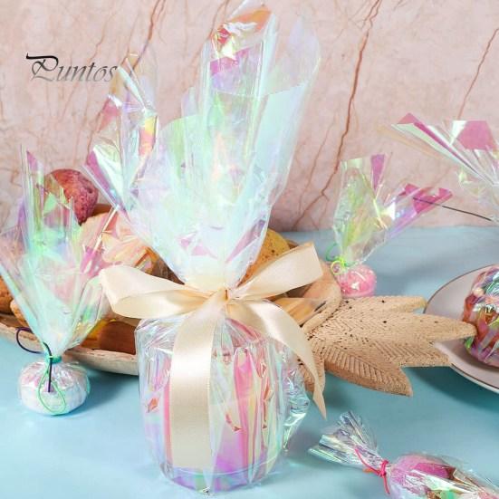 1 рулон яркой радужной пленки, красивая декоративная, практичная, безопасная, устойчивая к разрыву, устойчивая к разрыву упаковочная бумага для цветов