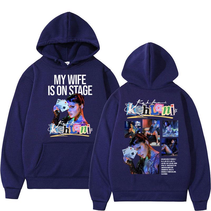 Худи с графическим принтом певицы Kehlani, смешное, моя жена на сцене, модное, с длинным рукавом, повседневное, оверсайз, одежда в стиле Y2k, подарок