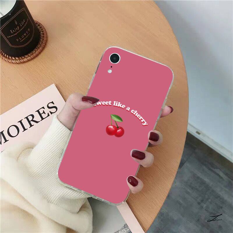 Чехол для телефона с фруктами, красным гранатом и вишней для iPhone 13 11 12 pro XS MAX 8 7 6 6S Plus X 5S SE 2020 XR