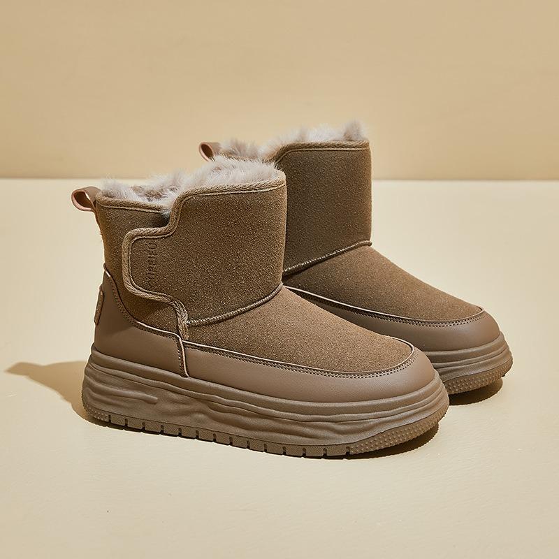 Плюс бархатные высокие зимние ботинки для женщин 2024 года, зимняя новая студенческая обувь корейской версии, теплая повседневная обувь из хлопка