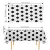 6Pcs Soccer Party Tablecloths Waterpeoof Oilproof Football Party Table Covers Decorative Rectangle Soccer Table Cloth Reusable