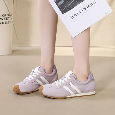 Удобные балетки для девочек в милом стиле из натуральной кожи, женские туфли, розовые, с ретро-дизайном, летняя повседневная обувь Forrest Gump