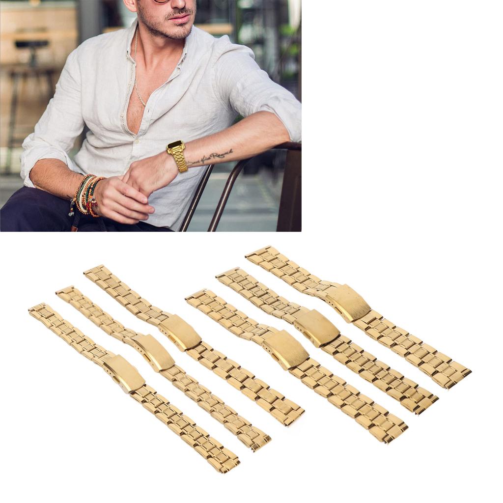 Ремешок для часов из нержавеющей стали, быстросъемный двойной замок, сменная пряжка, металлический ремешок для часов для M