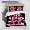 3PC Custom Name "Six Seven GT Energy" Bedding Set Printed  Bedding Set Duvet Cover Closure Includes 1 Duvet Cover & 117 Pillowcases for Bedroom