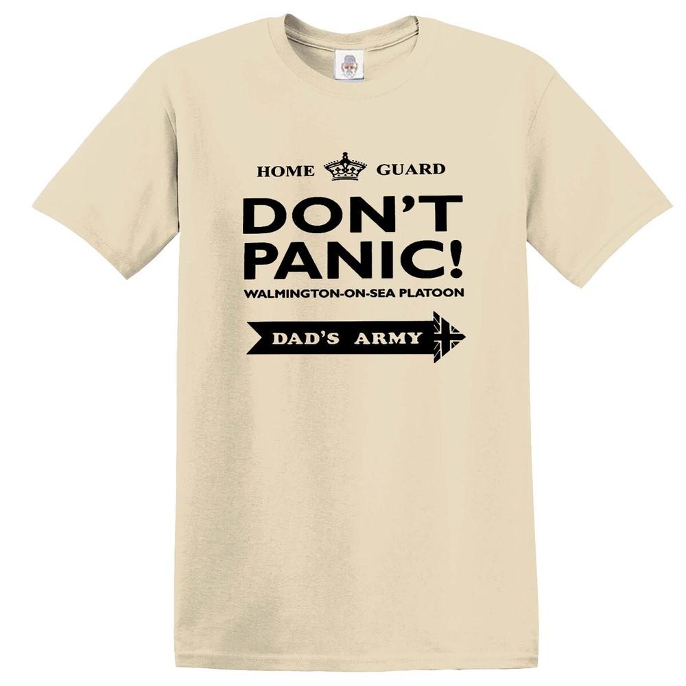Dont panic dads army tshirt home guard tribute cosplay mens gift tshirt tee