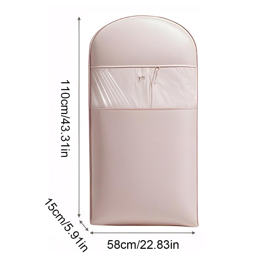 Подвесной чехол для одежды с самокомпрессионной молнией, пылезащитный чехол, сумки для одежды, экономящий место, прозрачный пылезащитный чехол для хранения в шкафу