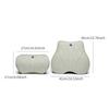 AZXN6 Car Memory Foam Headrest Neck Pillow Lumbar Waist Cushion Accessories For BMW M Performance E39 F20 E36 G30 G20 X5 Auto Interior