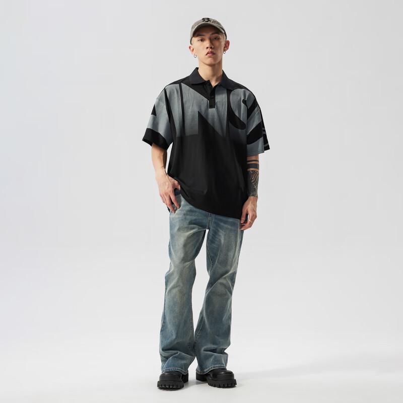 Джинсы унисекс New Element из стираного эластичного денима прямого кроя