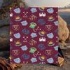 1PC Football Club Emblem Flannel Blanket Gift, Suitable for Both Men And Women, Soft Ideal for Beds And Sofa, Birthday Or Christmas Gift