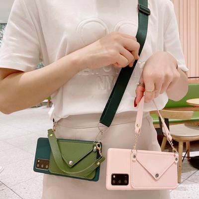 Чехол-кошелек со шнурком для карточек для Samsung S24 Ultra S23 FE S22 S21 A15 A25 A35 A55 A14 A24 A34 A54 A23 A13 A33 A53 A52/Redmi 13C 12C 12 Note 13 12 Pro