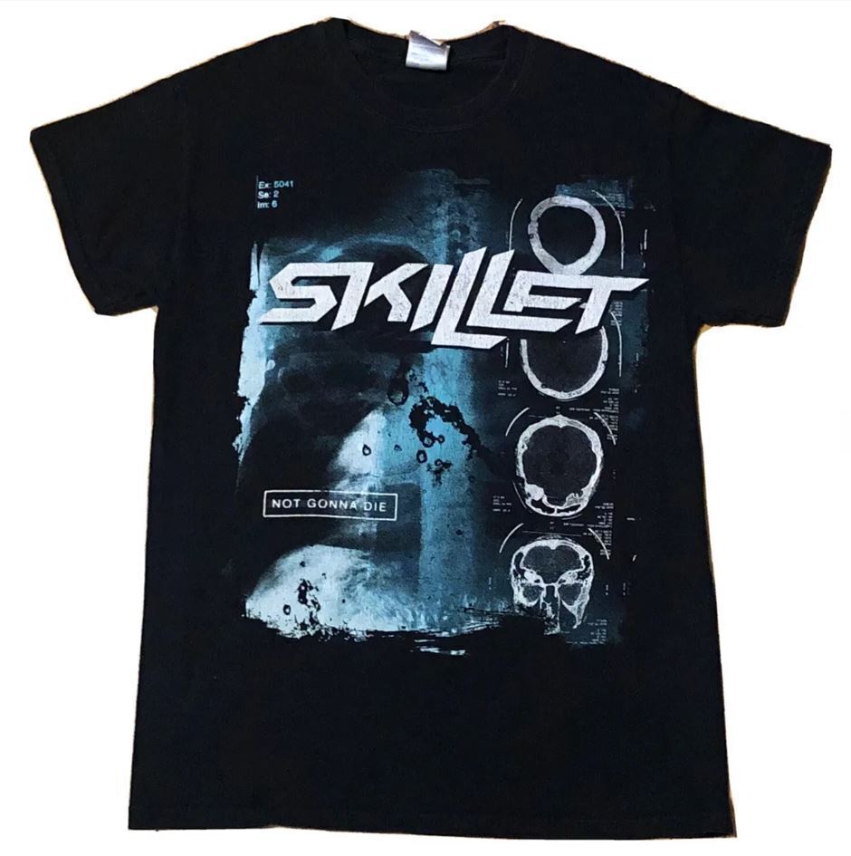 Футболка группы SKILLET NOT GONNA DIE Подарок на Рождество Черная Все размеры Унисекс Футболка VC1535