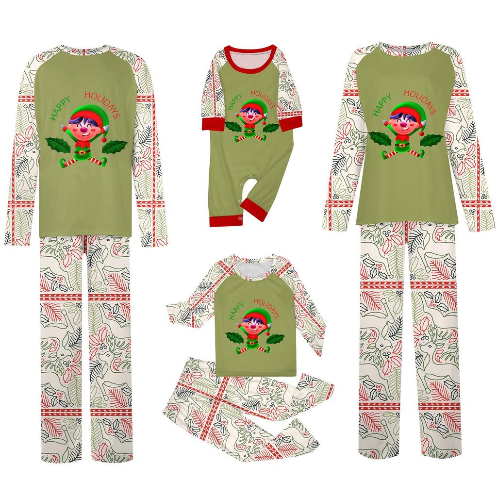 Рождественский комплект для семьи, родителей и детей, предметы интерьера, рождественская пижама, комплект из двух предметов