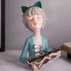 1 Pc Charming Modern Girl Statue - Resin Figurine - A Stylish Decor Accent for Your Home Living Room, Room Office Decoration So