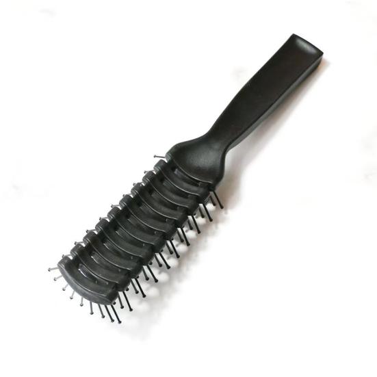 Men Vented Hair Brush Portable Anti-static Blow Drying Hairbrush Professional Hair Styling Detangling Comb with Ergonomic Handle