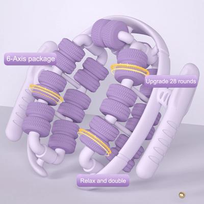 28-колесный ролик для глубокого тканевого массажа – Портативный массажер для тела и ног для облегчения мышечной боли и релаксационной терапии массажный ролик
