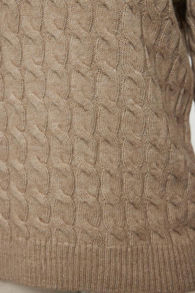 Женский элегантный свитер из норки, более экологичный базовый трикотажный свитер с мягкой текстурой