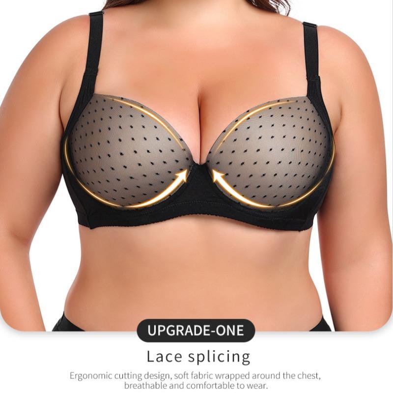 Plus Size Bras for Big Breasts That Look Smaller Prevent Sagging Gather and Breathable Large Cup Underwire Bras