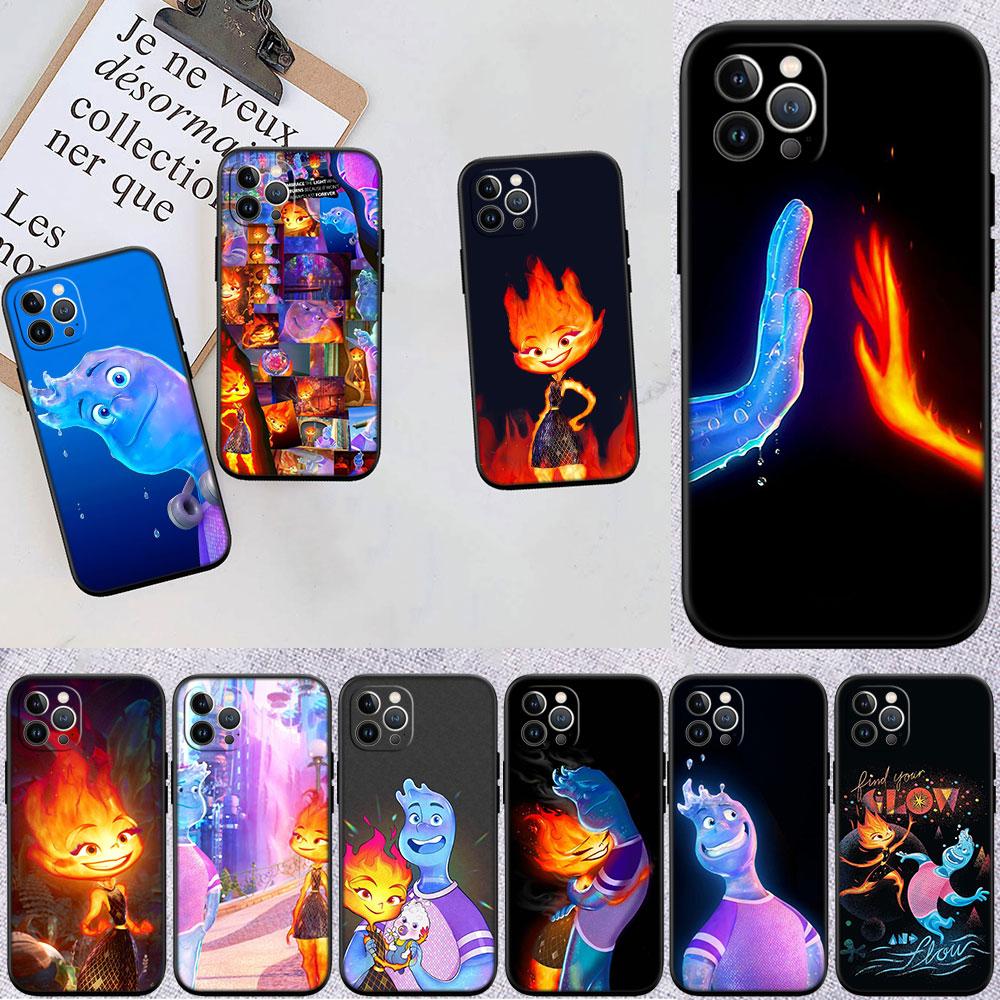 CJ39 Disney Elemental Soft Shell Phone Case for Samsung Galaxy Note 10 20 S23 S24 S25 Ultra FE Plus Edge Lite A02S A35 A07 A17