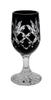 Black crystal vodka glasses 30 pineapple