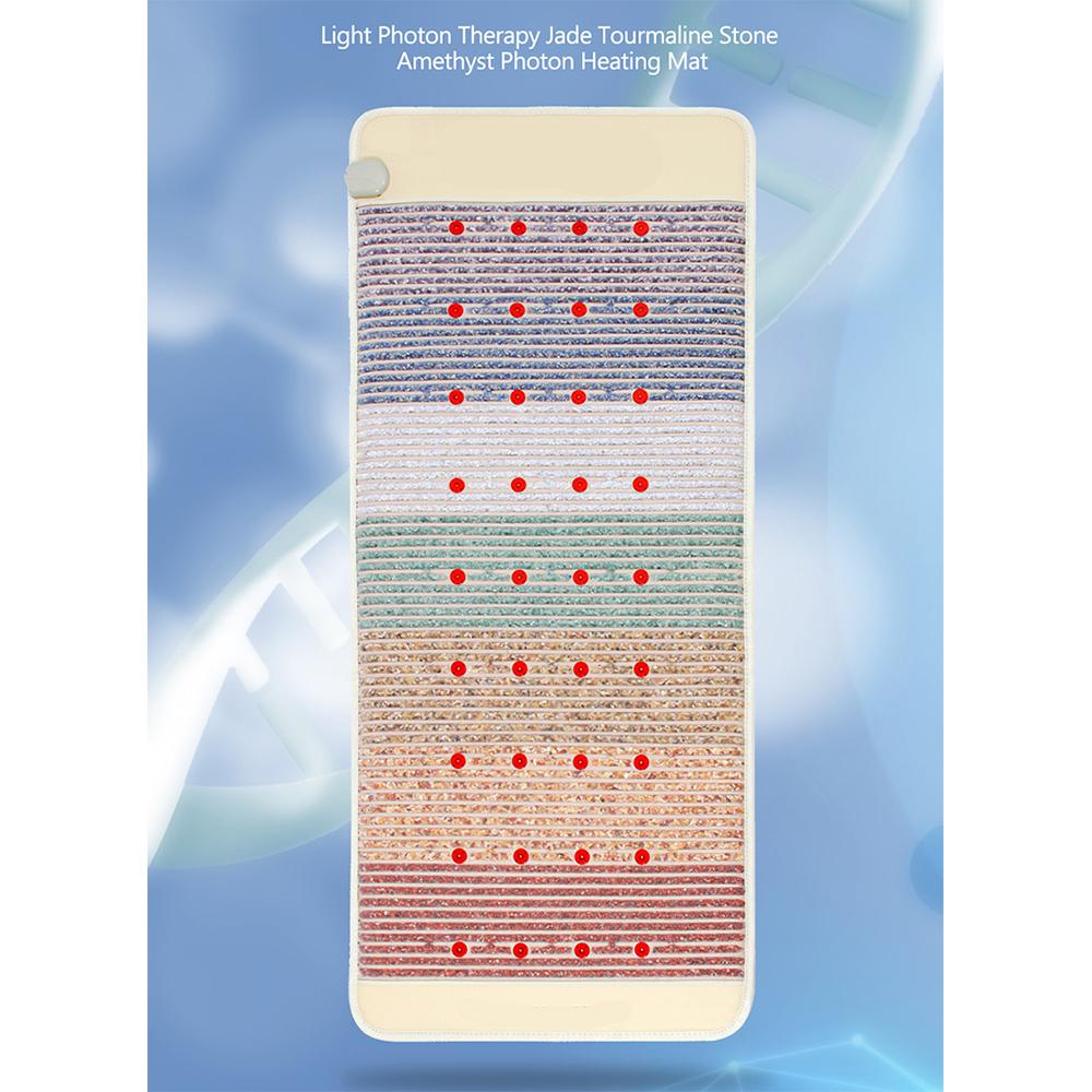 Отрицательные ионы, драгоценный камень, Радужный нагревательный камень, матрас, инфракрасная фотонная терапия, магнитный биоаметист, нагревательный коврик, массажный коврик