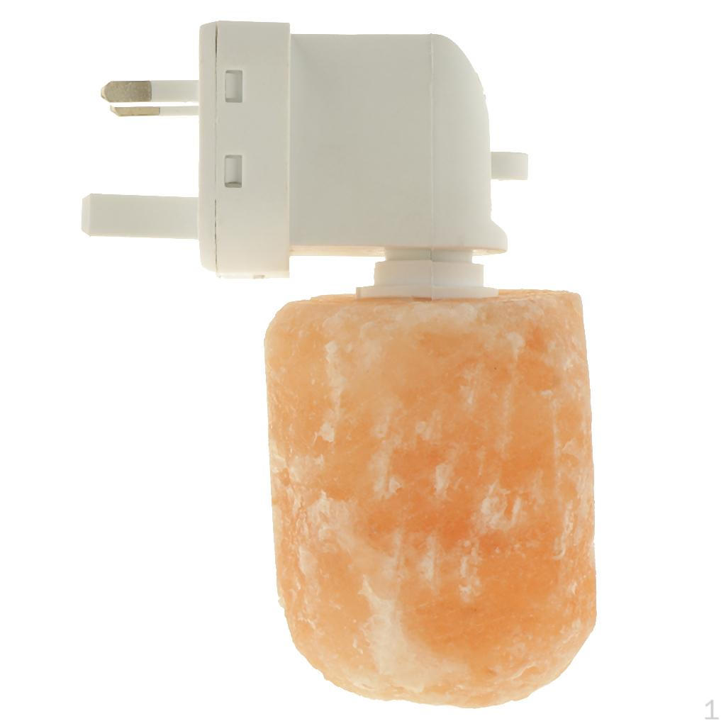 Hand Carved Crystal Salt Lamp Night