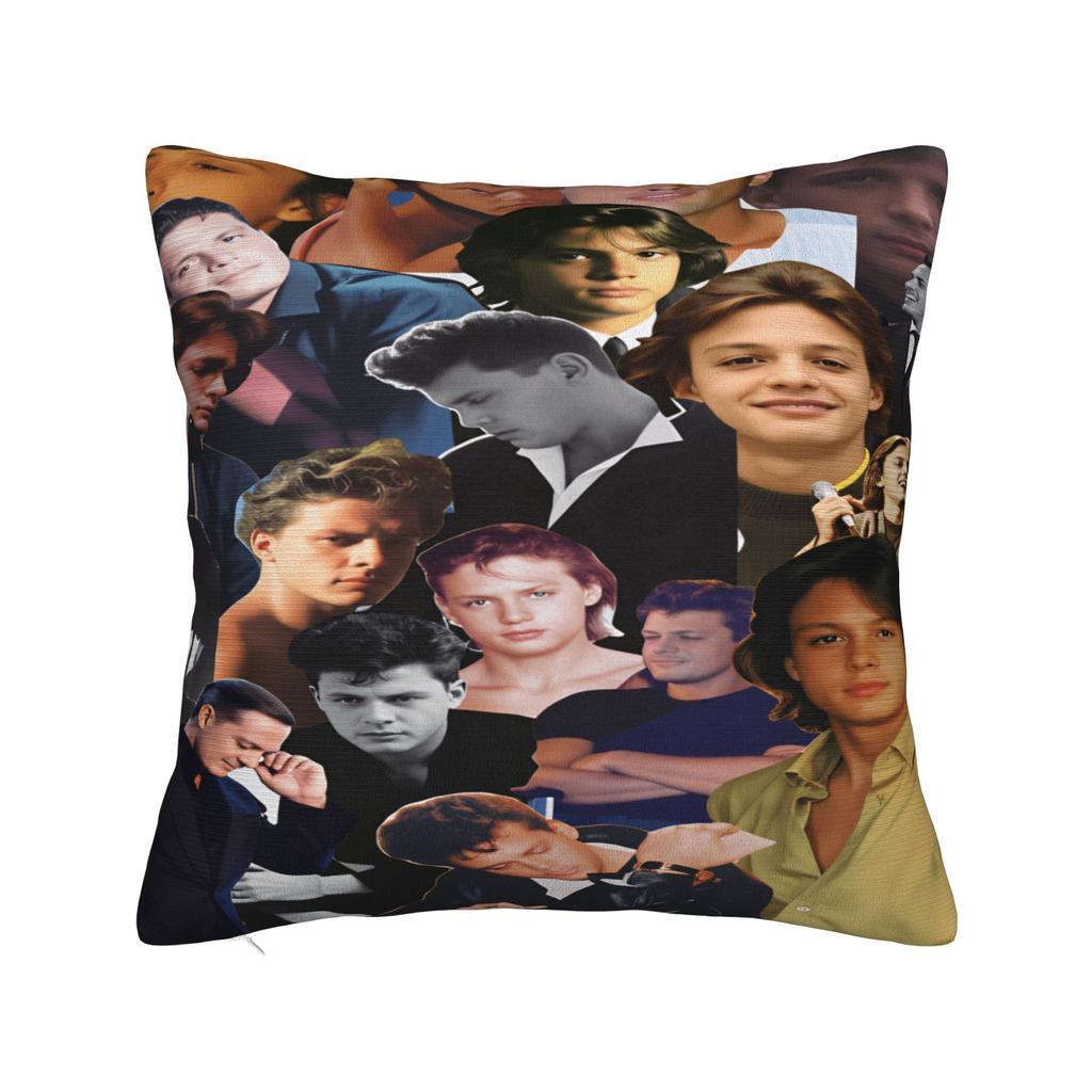 Singer L-Luis M-Miguel Pillow Cover Retro Trendy Pillow Case For Sofa Couch Bed Living Room Soft Pillowcases Birthday Present