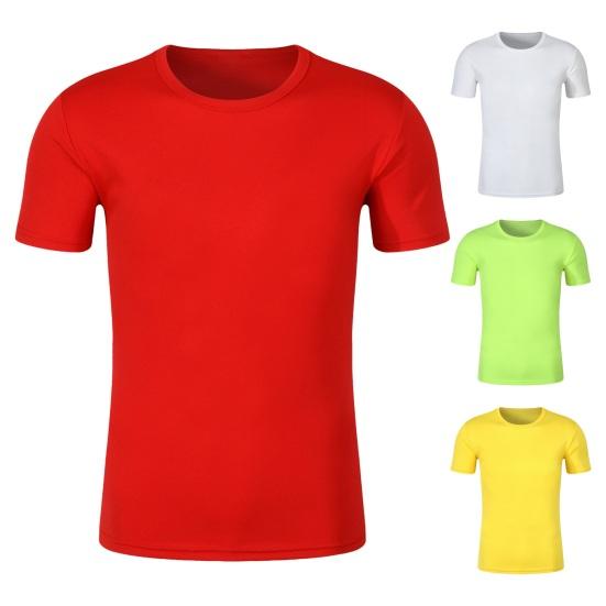 Унисекс Рекламная футболка с коротким рукавом О-образным вырезом Поглощение пота Быстросохнущая Мягкая дышащая Эластичная с принтом «сделай сам» Спортивные встречи Волонтерская деятельность Топ