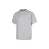 Li Ning X Jackie Chan Collaboration SS23 Hemp Fabric Round Neck Casual Short Sleeve T Shirt Men Tops Gray AHST057-1