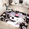 1pc Sanrio Kuromi2 Print Area Rug - Soft, Washable Non-Slip Indoor Mat, Living Room, Home Office Decorative Rug,Office Decorative