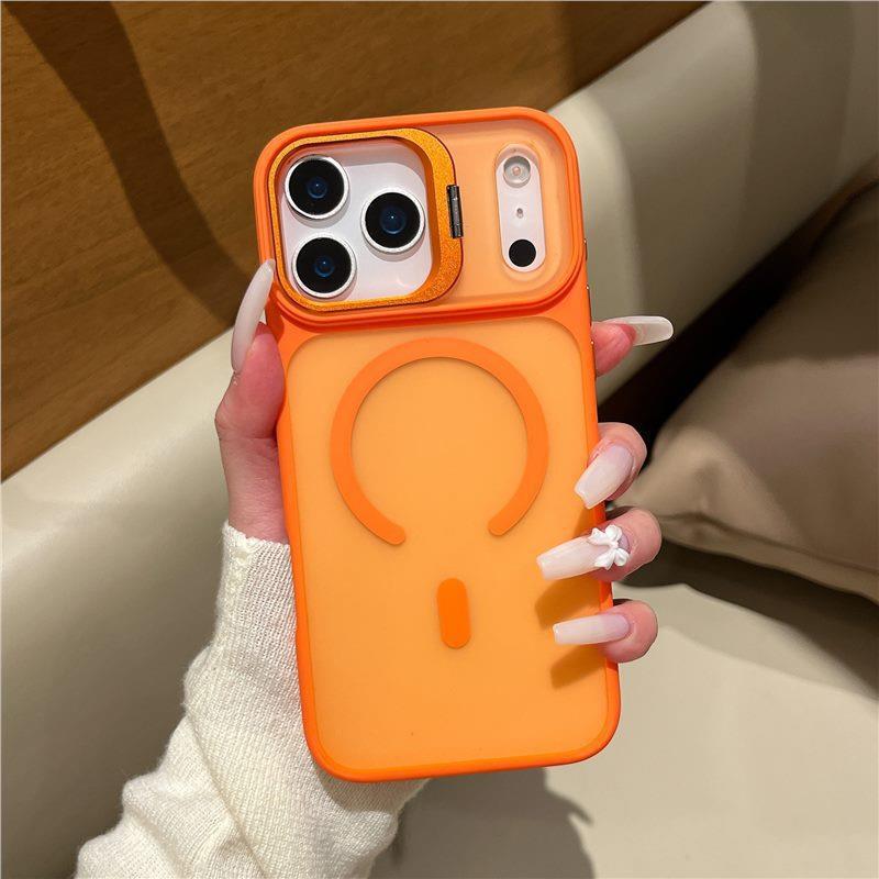 Чехол iPhone 17 Air с Color-Block, ощущением кожи, металлическим креплением для объектива и магнитной адсорбцией для Apple 16/15