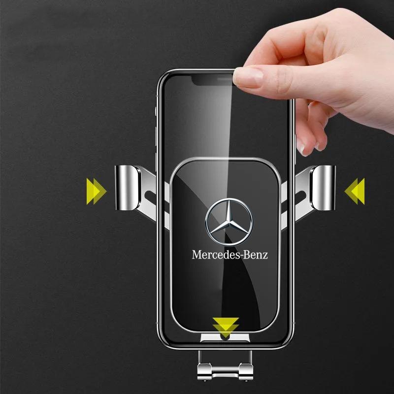 Car Phone Holder Car Clip Mount GPS Display Bracket For Mercedes Benz W203 W204 W205 W210 W211 W212 W221 W222 CLS CLA CLK SLK KR9