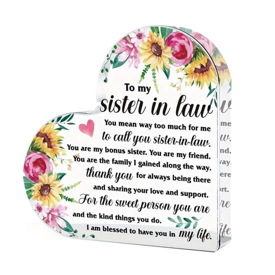 Clear Acrylic Heart Ornament Heart Shaped Acrylic Block Freestanding Transparent Desktop Heart