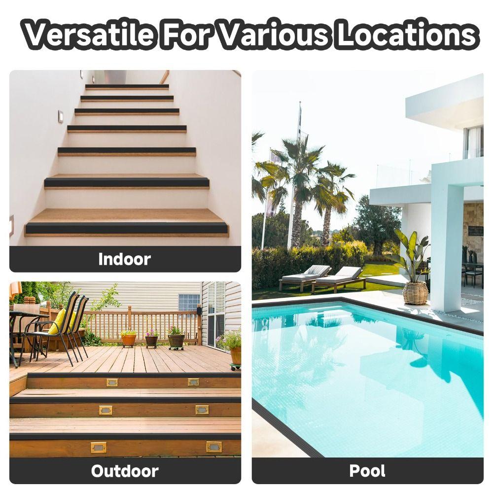 Self-Adhesive Stair Edge Trim 100cm Stair Edge Protector Decorative Strip  Indoor Outdoor