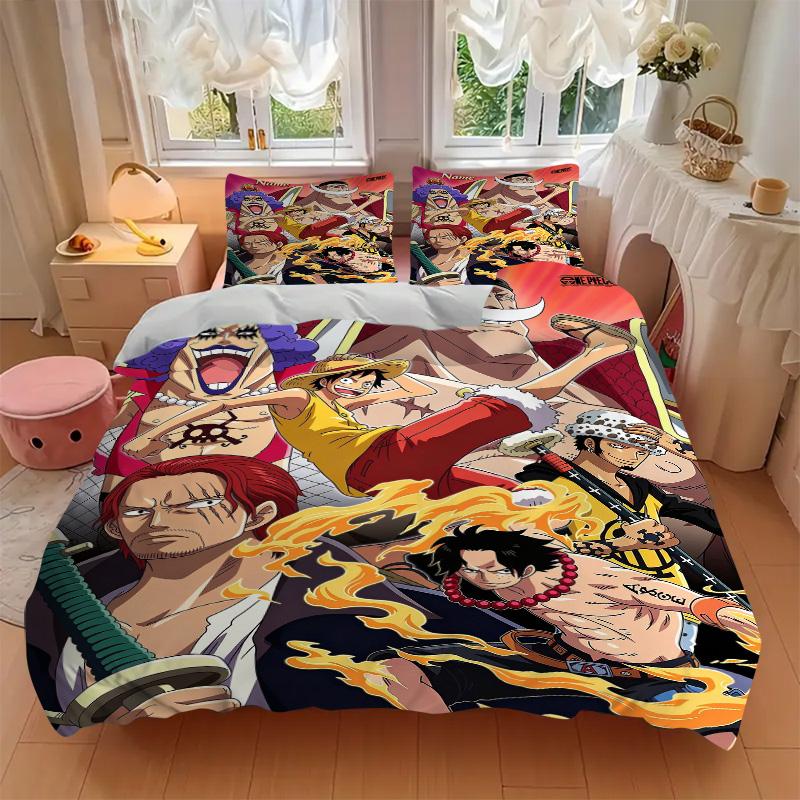 Custom O-One Piece Bedding 3 Piece Set HD Print Duvet Cover Pillowcases for Teens Adult Bedroom Decoration Christmas Gift