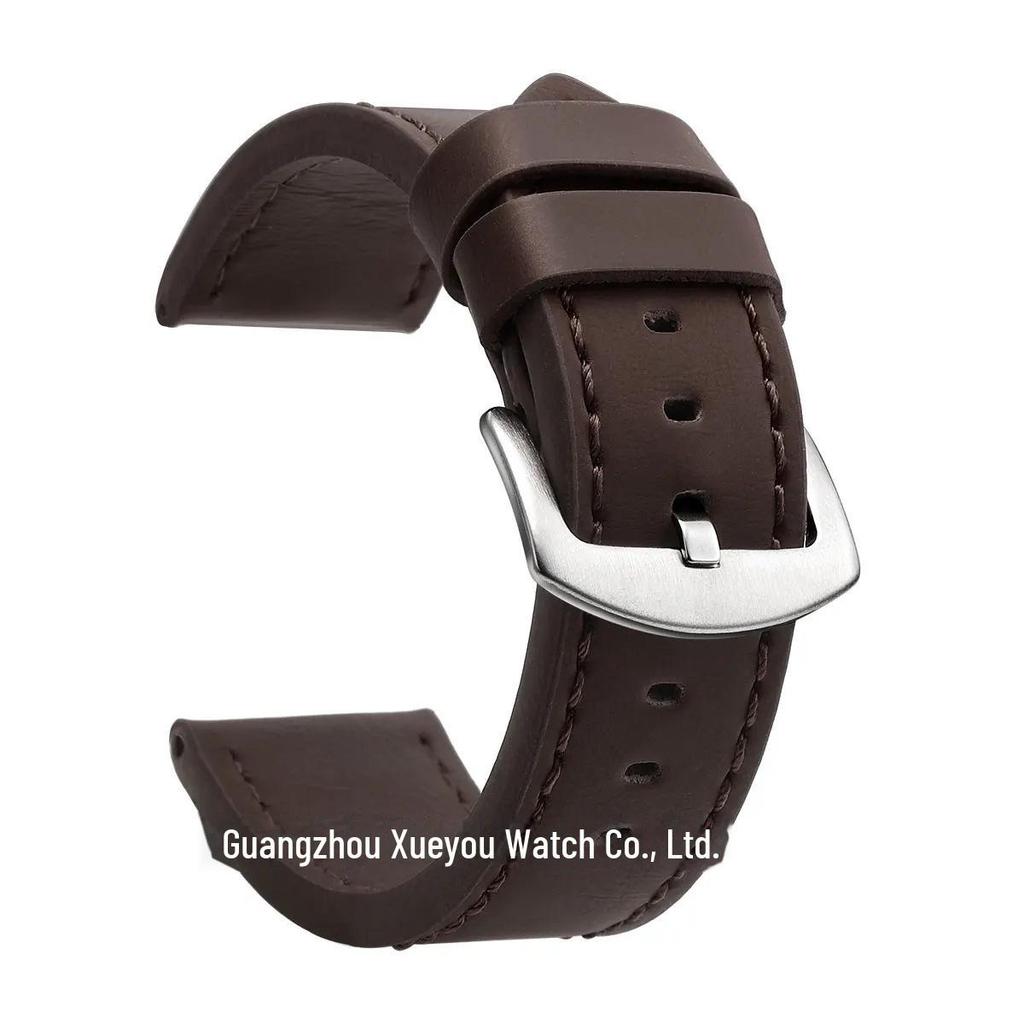 Genuine Leather Watch Strap - Universal Fit, Quality Assurance, Available In 18mm, 20mm, 22mm, and 24mm Sizes
