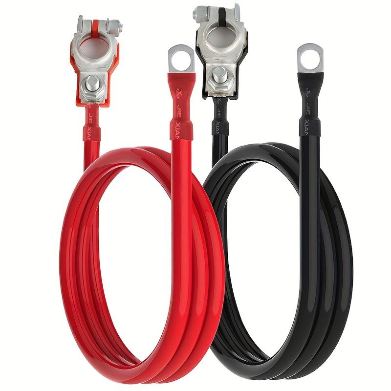 8AWG Automotive Battery Inverter Wire D6 Tin-Plated Copper Terminals 180cm/210cm/270cm Battery-Less Start for Cars Trucks