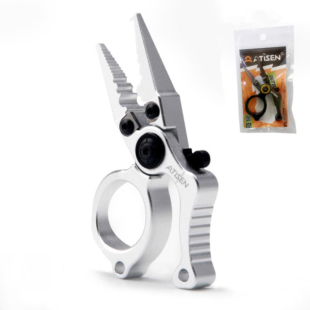 Алюминиевые Рыболовные Плоскогубцы Рыболовные Щипцы Экстрактор Крючков Зажимная Мини-Плоскогубцы для Приманок Рыболовный Мультитул Кусачки для Лески Рыболовные Аксессуары