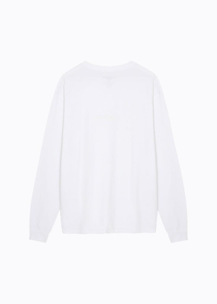 LIMELIGHT APPAREL Футболка с длинным рукавом с логотипом спортсмена (Белый/Синий)