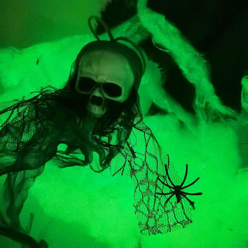Artificial Glow in The Dark Spider Web 3/6/10 Meters Halloween Cobwebs Halloween Decoration