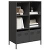 VidaXL Highboard Black 68x39x103.5 Cm Steel, Bookcase, Modern Bookcase, Bookshelf, Shelf and 851382
