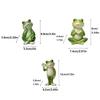 Resin Material Miniature Frog Statue Creative Craft Frog Garden Decor  Bonsai Plants