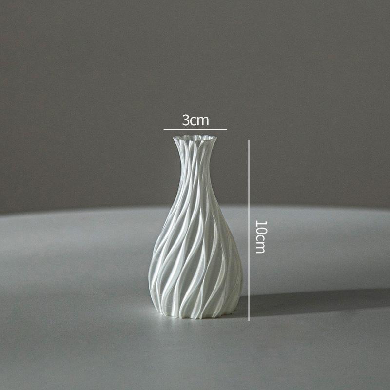 Современная Минималистичная Ваза для Цветов Креативная 3D-Печатная Ваза для Цветов Декоративная Для Дома Гостиной Настольная Вазы Домашний Эстетичный Дизайн