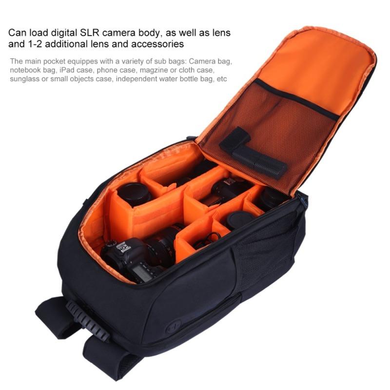 PULUZ уличный портативный водонепроницаемый устойчивый к царапинам рюкзак с двумя плечами, сумка для цифровой зеркальной фотокамеры