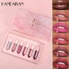 6-color Diamond Lip Gloss Set Candy Color Pearl Sparkling Lip Gloss Long-lasting Non-stick Cup Lip Gloss Set Gift Box