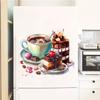 Настенная наклейка «Десерты для послеобеденного чая», водостойкая, съемная, самоклеящаяся, для кухни, домашнего декора