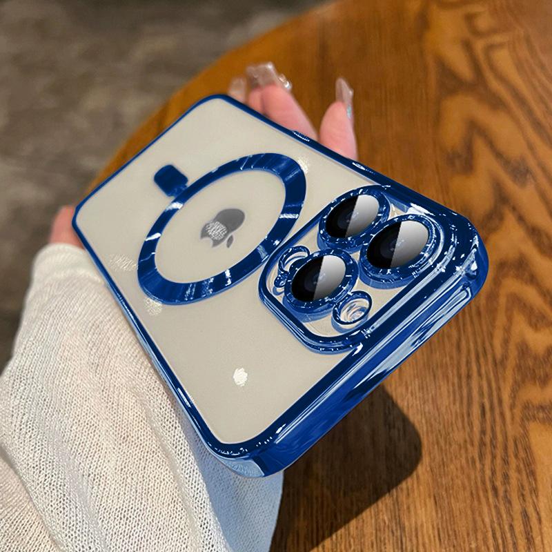 Роскошный Покрытие Магнитный Для Magsafe Чехол Для iPhone 15 14 13 12 11 16 Pro Max Plus Беспроводная Зарядка Ударопрочный Чехол Аксессуары