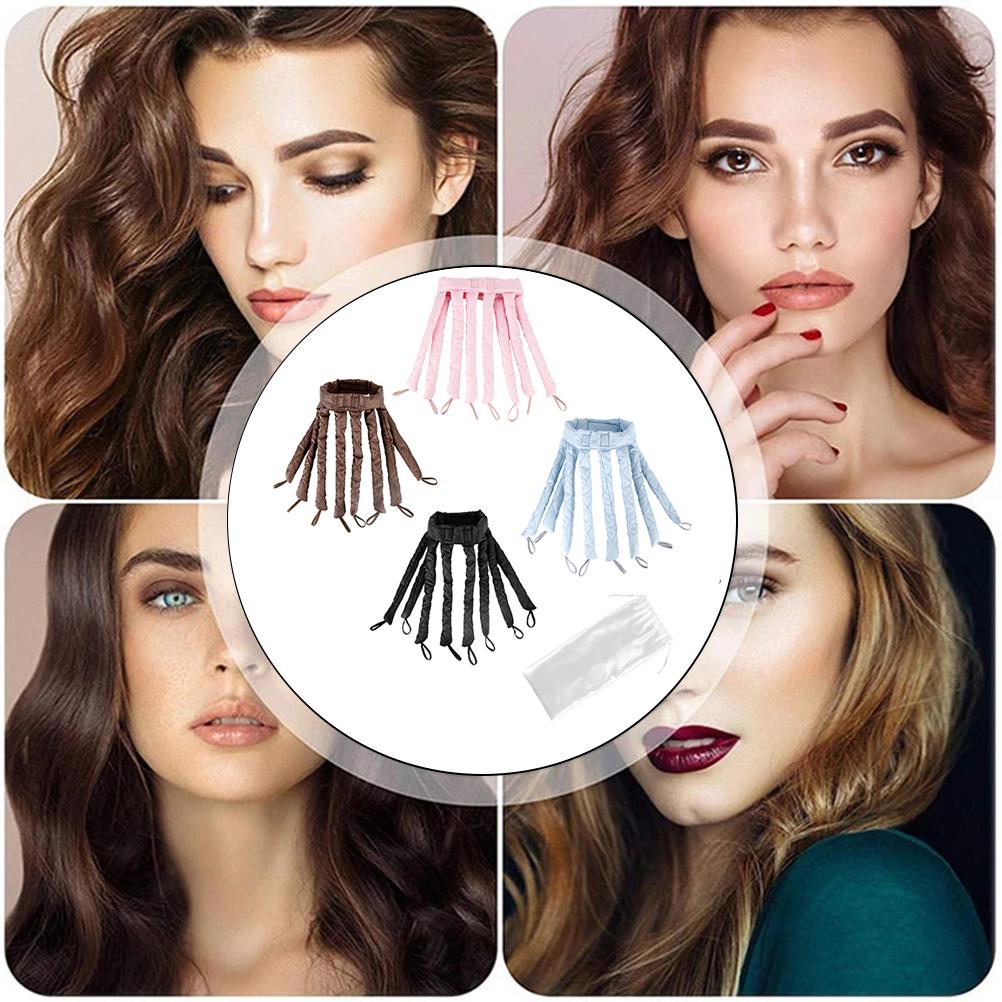 Бигуди для волос без нагрева в форме осьминога для женщин и девочек, бигуди для завивки волос, повязка на голову для дома