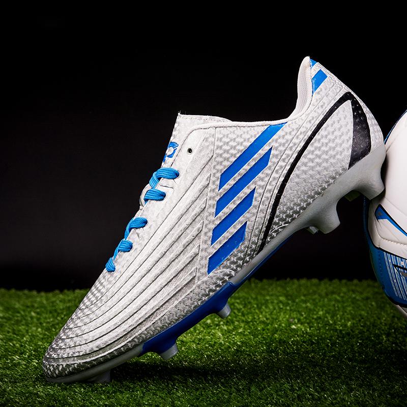 Men's/Women's Lawn Training AG Football Shoes Children's Teenager Sports Shoes Long Nail Wear Resistant Anti Slip Football Boots