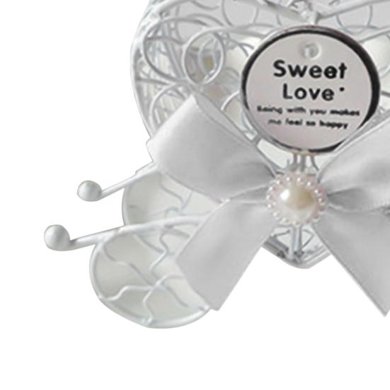 Подарочная коробка Изысканная романтическая металлическая коробка конфет в форме сердца для свадьбы